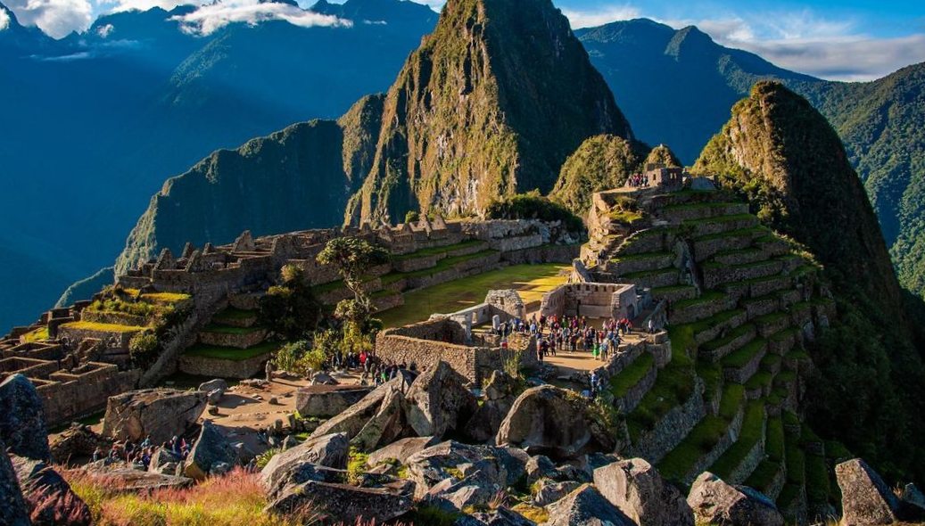 南米ペルーの古代遺跡の写真